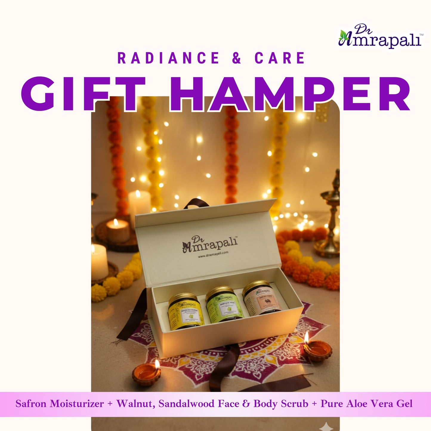 Radiance & Care Gift Hamper (Moisturizer • Herbal Scrub • Aloe Vera Gel)