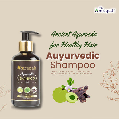 Dr. Amrapali Herbal Hair Shampoo – Amla, Brahmi & Shikakai (200 ml)