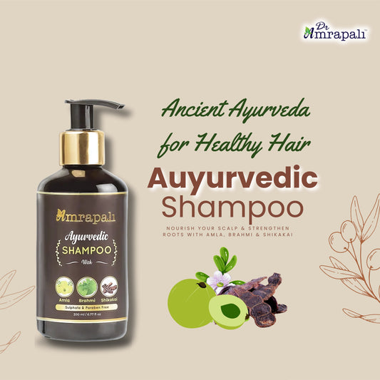 Dr. Amrapali Herbal Hair Shampoo – Amla, Brahmi & Shikakai (200 ml)