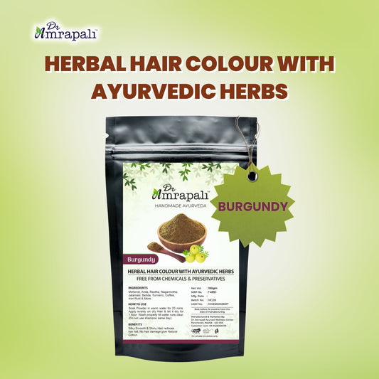 Dr. Amrapali Herbal Hair Colour Brown – Henna based Ayurvedic Hair colour Powder (100gm)