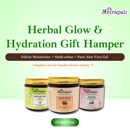 Herbal Glow & Hydration Hamper  (Moisturizer • Aloe Vera Gel • Ubtan)